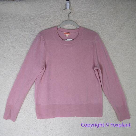New! J. Crew *flawed* Cashmere classic-fit crewneck sweater, size L - Picture 1 of 13